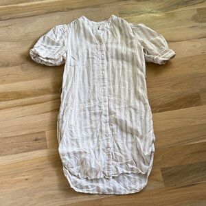 Gap Striped Cotton Linen Dress